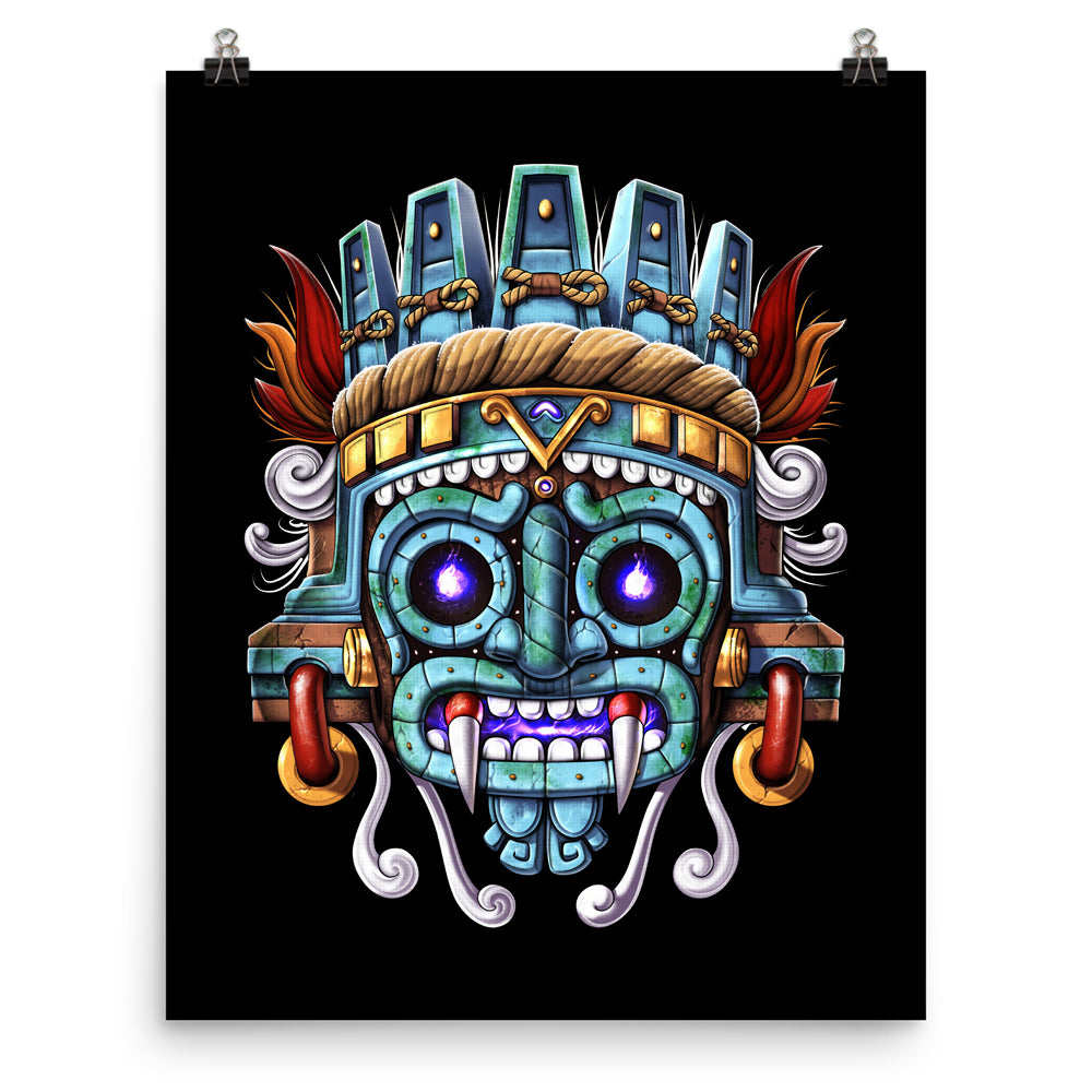 aztec sun god mask