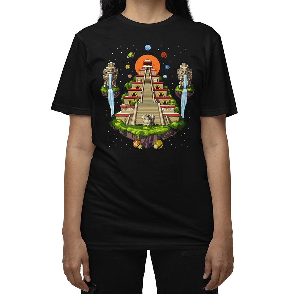 Aztec T-Shirt, Aztec Pyramid Shirt, Aztec Civilization T-Shirt, Aztec Unisex T-Shirt, Aztec Clothes, Aztec Clothing - Serpent Sun