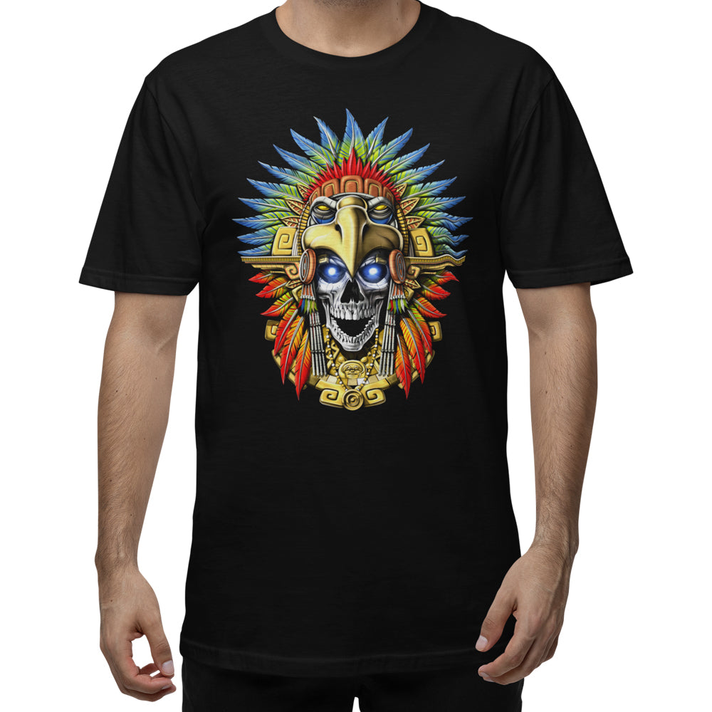 Aztec T-Shirt, Aztec Warrior Shirt, Aztec Eagle Warrior Unisex T-Shirt, Aztec Skull T-Shirt, Aztec Clothes, Aztec Mens Clothing - Serpent Sun