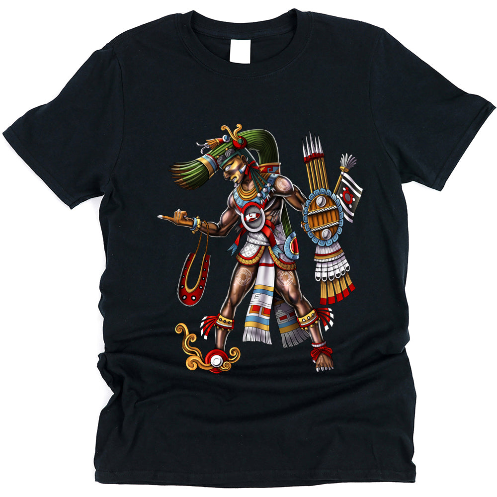 Aztec T-Shirt, Aztec God Tezcatlipoca Shirt, Aztec Civilization T-Shirt, Aztec Mythology T-Shirt, Aztec Clothes, Aztec Clothing - Serpent Sun