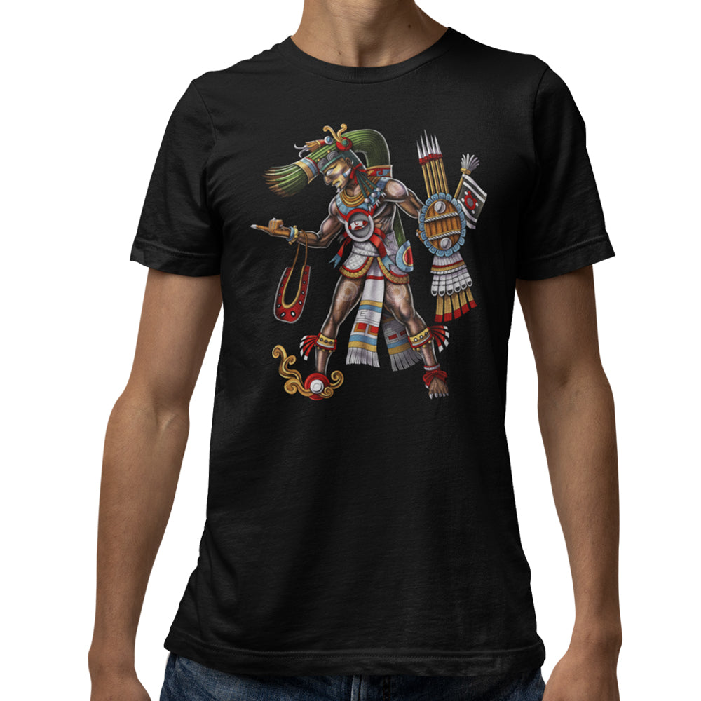 Aztec T-Shirt, Aztec God Tezcatlipoca Shirt, Aztec Civilization T-Shirt, Aztec Mythology T-Shirt, Aztec Clothes, Aztec Clothing - Serpent Sun