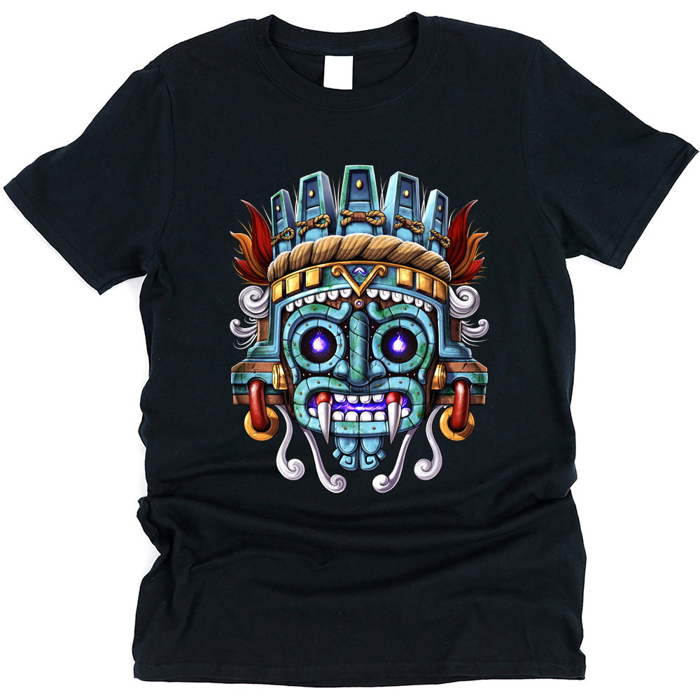 Aztec T-Shirt, Aztec God Tlaloc Shirt, Aztec Mythology T-Shirt, Aztec Unisex T-Shirt, Aztec Clothes, Aztec Clothing - Serpent Sun