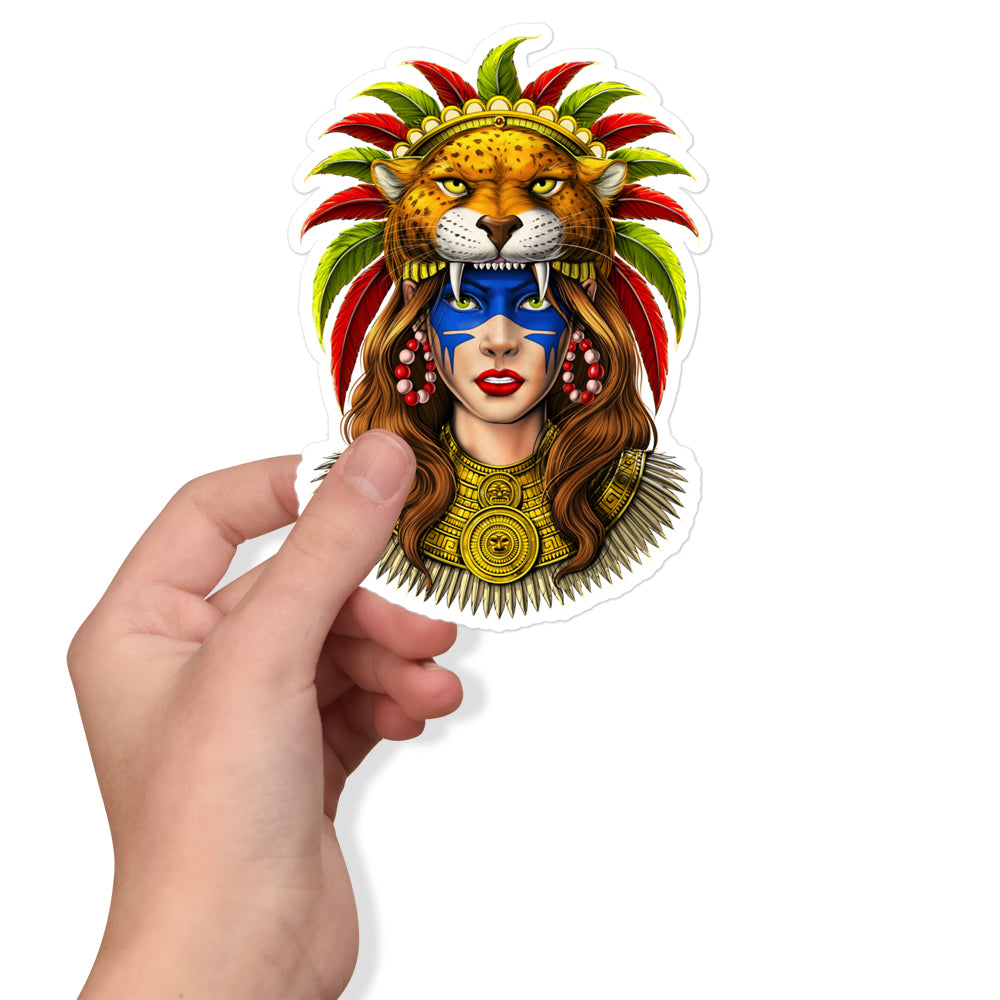 Aztec Stickers, Aztec Warrior Sticker, Aztecs Sticker, Mayan Stickers, Aztec Civilization Stickers - Serpent Sun