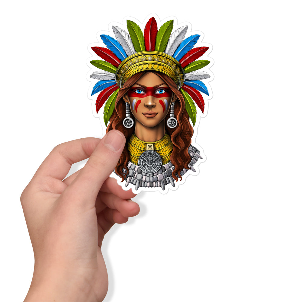 Aztec Stickers, Aztec Warrior Sticker, Aztecs Sticker, Mayan Stickers, Aztec Civilization Stickers - Serpent Sun