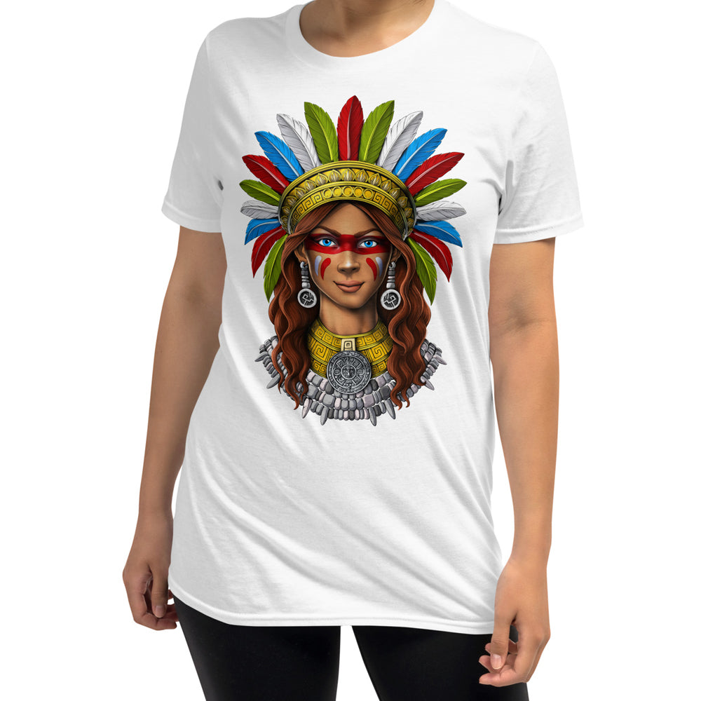 Aztec Unisex T-Shirt, Aztec Warrior Womens Tee, Aztec Unisex T-Shirt, Aztec Clothes, Aztec Clothing, Aztec Apparel - Serpent Sun