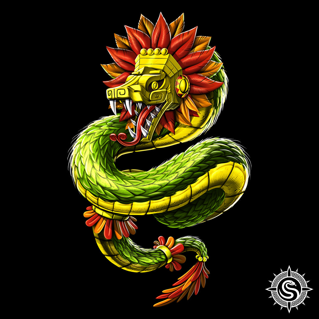 Aztec Serpent God Quetzalcoatl Serpent Sun Instagram