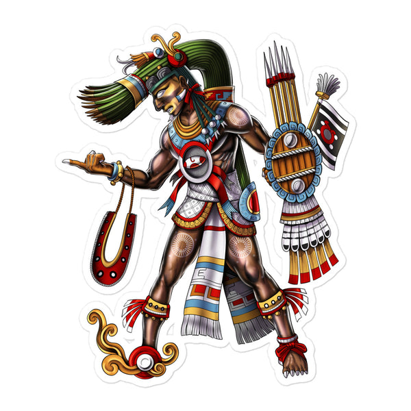 Aztec Mythology God Tezcatlipoca Sticker - Serpent Sun